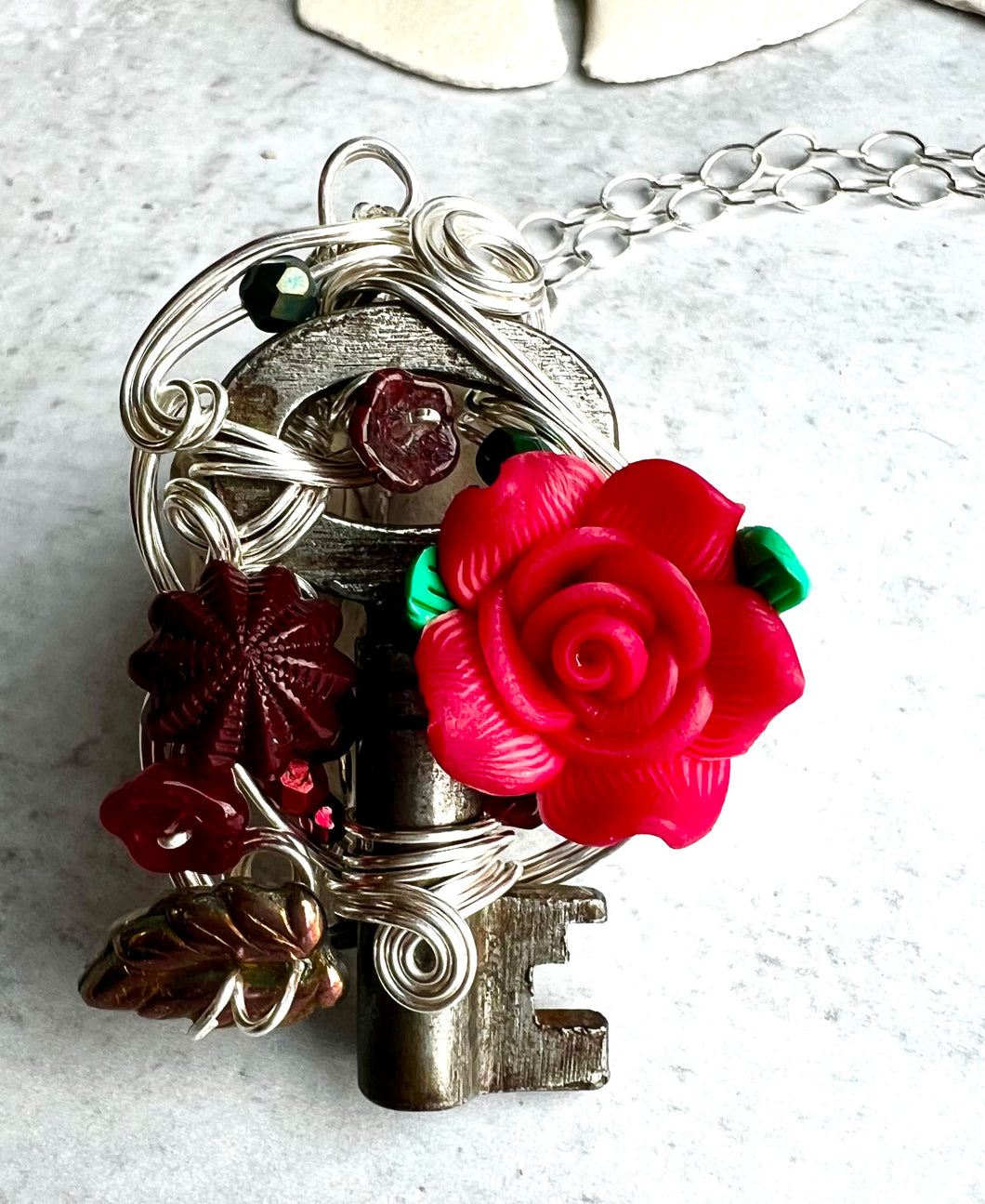 Passage Antique Skeleton Key Necklace